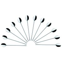12 solex® Langstiellöffel Helena silber  ( 122221 )