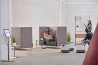 rocada Sitz- & Stehhocker Soft Seating 1828W-4-1 schwarz, weiß, 1 St.