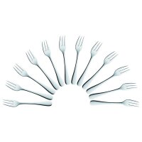 solex® Kuchengabeln Julia silber, 12 St.