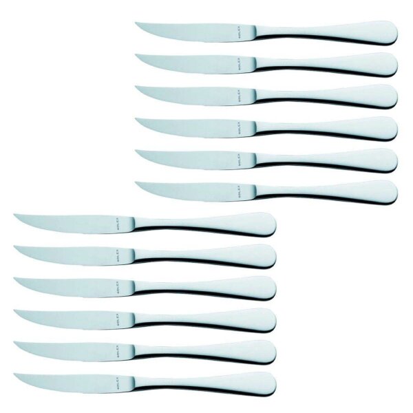 solex® Steakmesser Julia silber, 12 St.