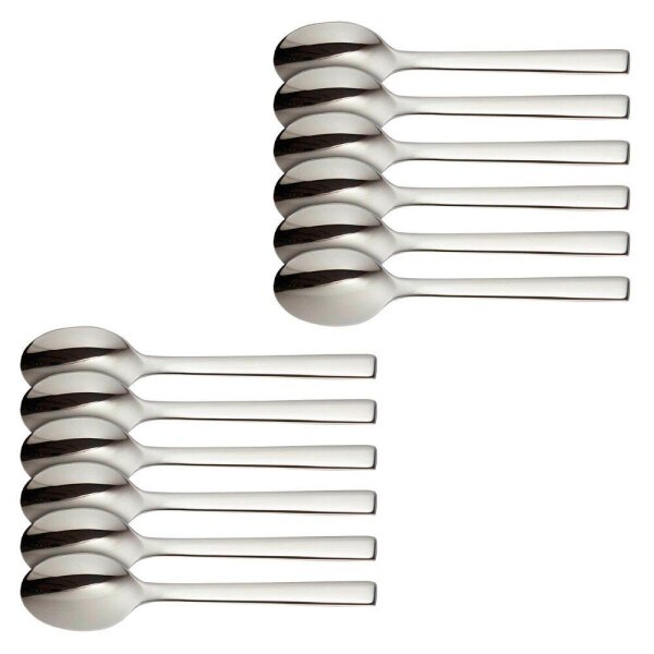 12 solex® Espressolöffel Maya silber  ( 122611 )
