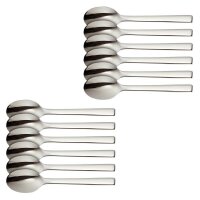 12 solex® Espressolöffel Maya silber  ( 122611 )