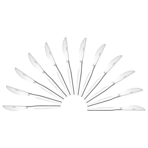 solex® Messer Skai silber, 12 St.