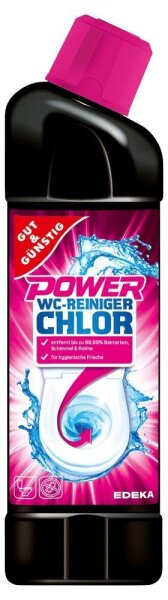 GUT&GÜNSTIG POWER CHLOR WC-Reiniger Chlor, 750 ml