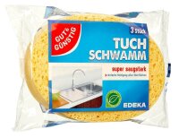 GUT&GÜNSTIG Tuchschwämme Naturfaser, 3 St.