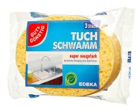GUT&GÜNSTIG Tuchschwämme Naturfaser, 3 St.
