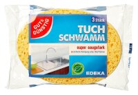 GUT&GÜNSTIG Tuchschwämme Naturfaser, 3 St.
