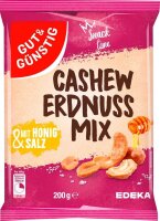 GUT&GÜNSTIG Cashew-Erdnuss-Mix Nüsse 200,0...