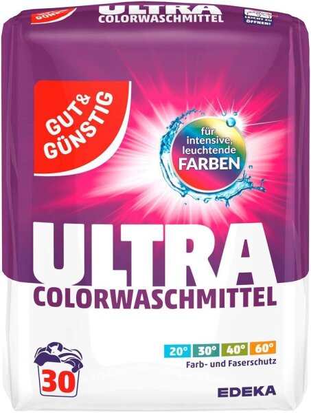 GUT&GÜNSTIG ULTRA Waschmittel Pulver, 2,025 kg