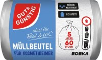 GUT&GÜNSTIG Kosmetikbeutel 5,0 l transparent, 60...