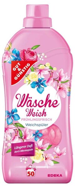 GUT&GÜNSTIG FRÜHLINGSFRISCH Weichspüler flüssig, 1,5 l