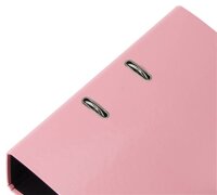 FALKEN Pastell Color Ordner Flamingo Pink Karton 8,0 cm DIN A4, 1 St.