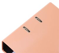 FALKEN Pastell Color Ordner Pfirsich Orange Karton 8,0 cm DIN A4, 1 St.