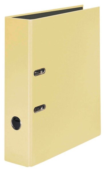 FALKEN Pastell Color Ordner Vanille Gelb Karton 8,0 cm DIN A4, 1 St.