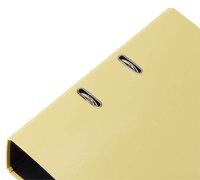 FALKEN Pastell Color Ordner Vanille Gelb Karton 8,0 cm DIN A4, 1 St.