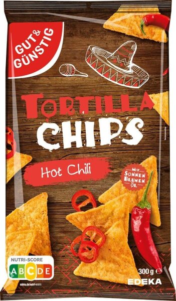 GUT&GÜNSTIG Tortilla Chili Chips 300,0 g, 1 St.