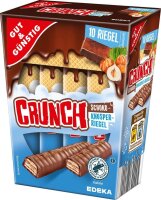 GUT&GÜNSTIG Crunch Schokoriegel 10 Riegel  (...