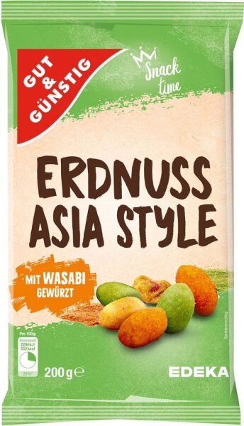GUT&GÜNSTIG Erdnuss-Asia-Mix Erdnüsse 200,0 g, 1 St.