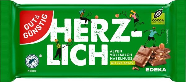 GUT&GÜNSTIG HERZLICH Schokolade 100,0 g  ( 4510040002 )