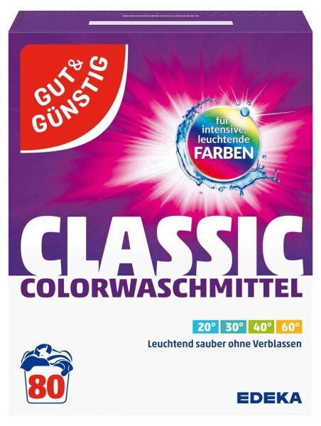 GUT&GÜNSTIG CLASSIC COLOR Waschmittel Pulver, 5,2 kg