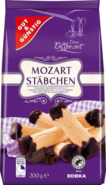 GUT&GÜNSTIG Mozartstäbchen Kekse 200,0 g, 1 St.