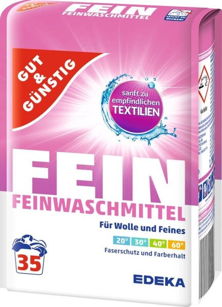 GUT&GÜNSTIG FEIN Waschmittel Pulver, 1,75 kg