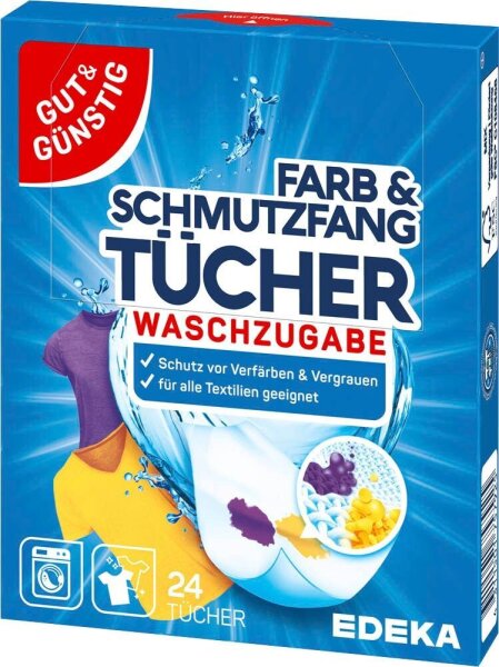 GUT&GÜNSTIG Farb- und Schmutzfangtücher weiß, 24 St.
