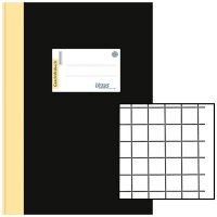 Ursus® Geschäftsbuch DIN A4 kariert, schwarz...
