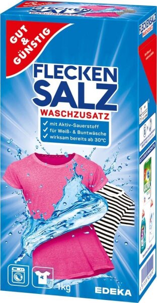 GUT&GÜNSTIG SALZ Fleckenentferner Pulver, 1 kg