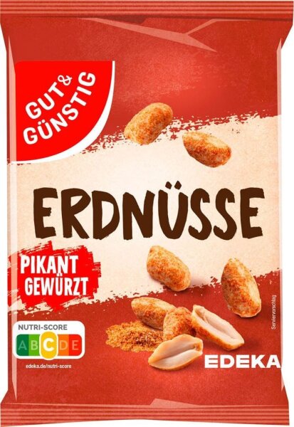 GUT&GÜNSTIG pikant gewürzt Erdnüsse 150,0 g, 1 St.