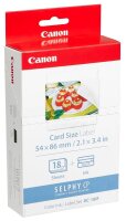 Canon Fotopapier-Set KC-18IF 5,4 x 8,6 cm glänzend 1...