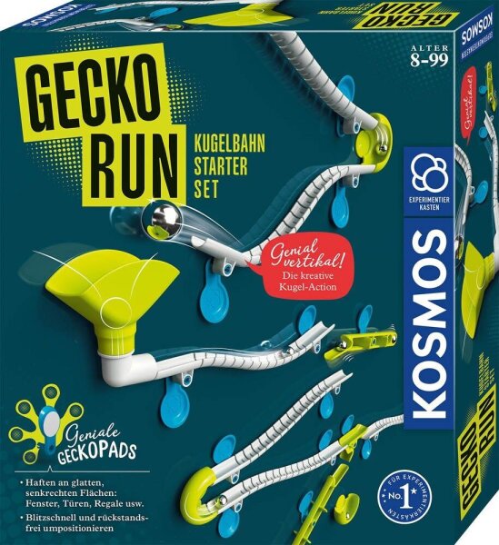KOSMOS Gecko Run 620950 Kugelbahn - Starter Bausatz