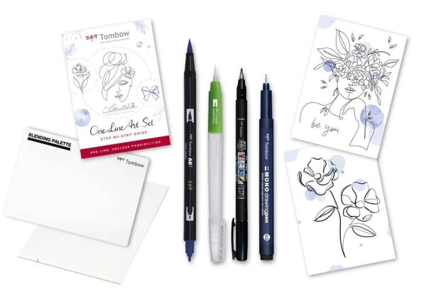 Tombow One Line Art Malset farbsortiert, 1 Set