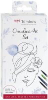 Tombow One Line Art Malset farbsortiert, 1 Set