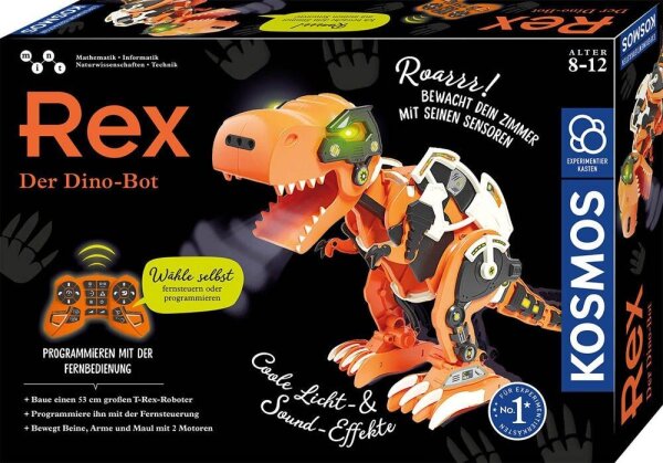 KOSMOS Experimentierkasten Rex - Der Dino-Bot orange