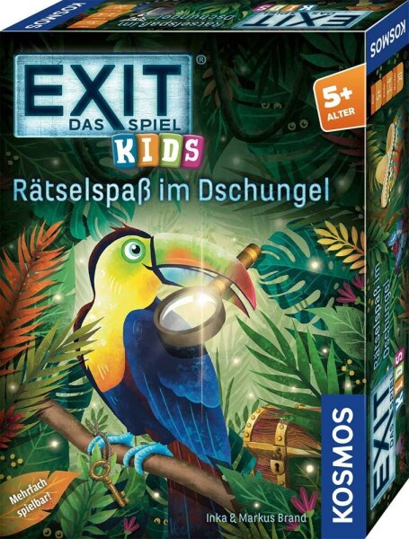 KOSMOS EXIT - Das Spiel: Kids Rätselspaß im Dschungel Escape-Room Spiel, 1 St.
