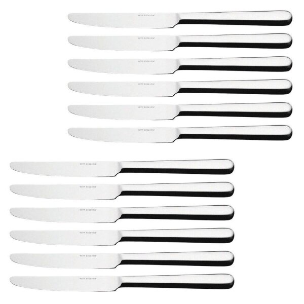 HEPP Messer Carlton silber, 12 St.