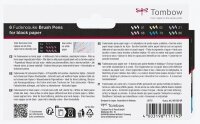 Tombow Fudenosuke Pastel Brush-Pens farbsortiert, 6 St.