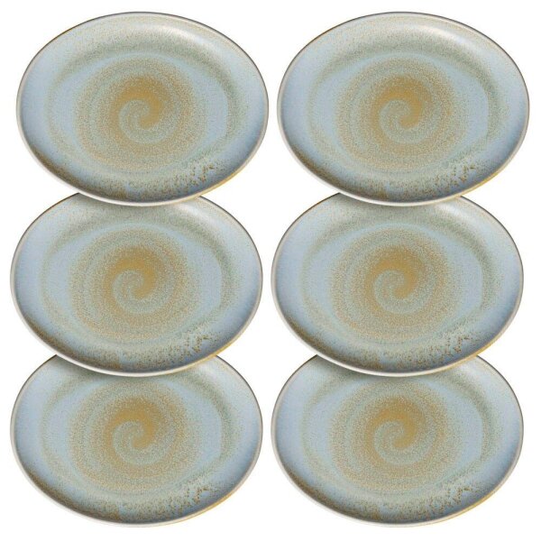 HEART & SOUL Servierplatten Perfect Match Breeze blau 31,0 x 24,0 cm, 6 St.