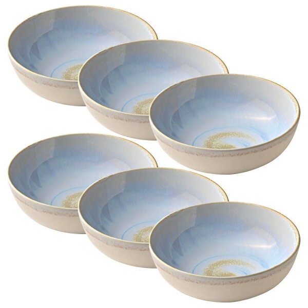 HEART & SOUL Schalen Perfect Match Breeze blau Ø 19,0 cm, 6 St.