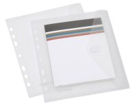 FolderSys Dokumententaschen DIN A5 transparent genarbt 0,20 mm, 10 St.