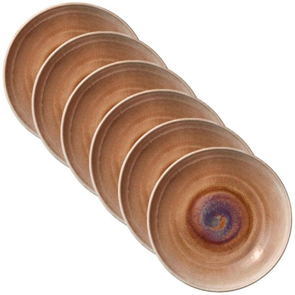 HEART & SOUL Teller Perfect Match Oyster braun Ø 28,0 cm, 6 St.