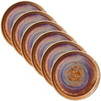 6 HEART & SOUL Teller Perfect Match Oyster braun 21,0...