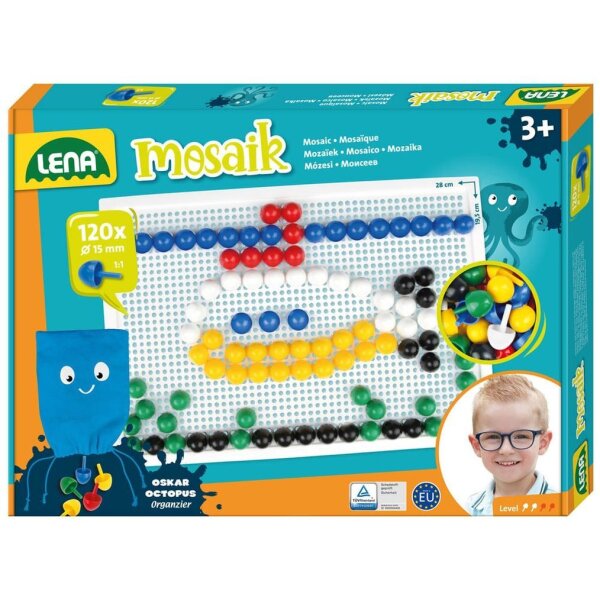 LENA Mosaiksticker-Set mehrfarbig