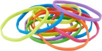 WIHEDÜ Gummibänder neonfarbig 3,0 mm, Ø 6,0 cm, 75 g