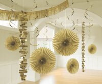 amscan® Partydeko-Set gold, 1 Set  ( 241700-19-55 )