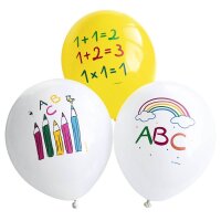 amscan® Luftballons Schulstart ABC bunt, 6 St.  (...
