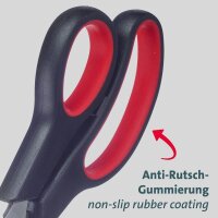 WESTMARK Papierschere schwarz-rot 21,0 cm