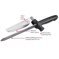 WESTMARK Brotmesser silber, schwarz, 1 St.
