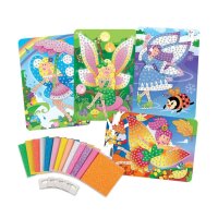 invento Mosaiksticker-Set Glitzer-Fee mehrfarbig